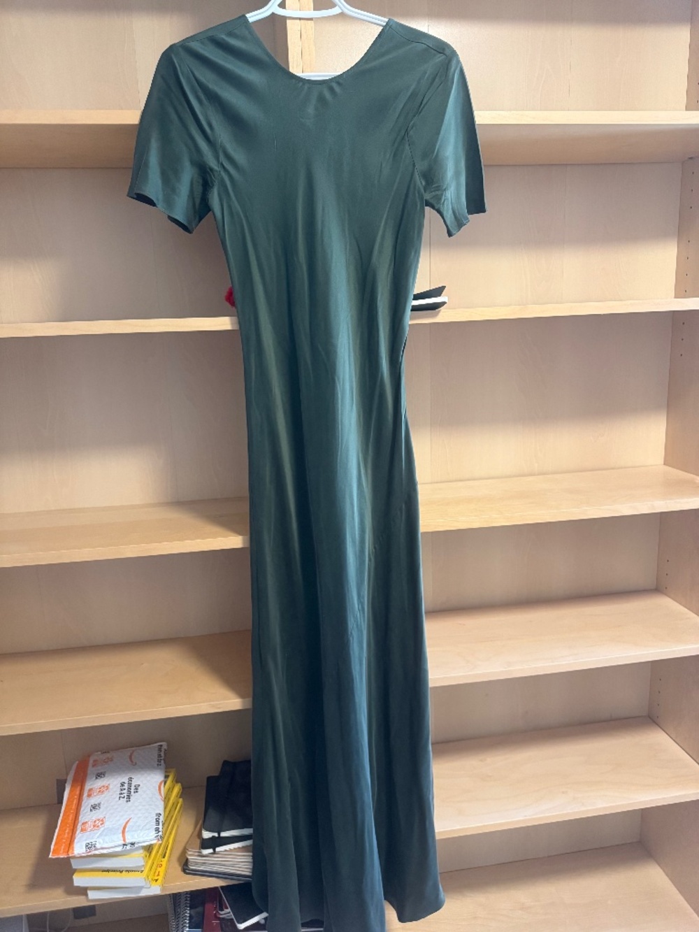 Silk laundry maxi dress